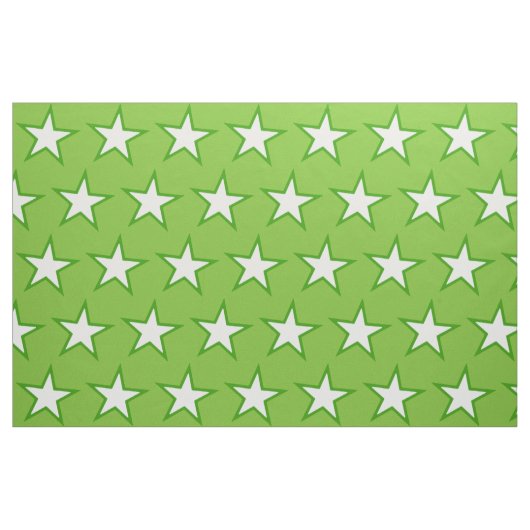 Kleinere fünf Sterne auf grünem Hintergrund Stoff (Fat Quarter (45,7 x 55,9 cm))
