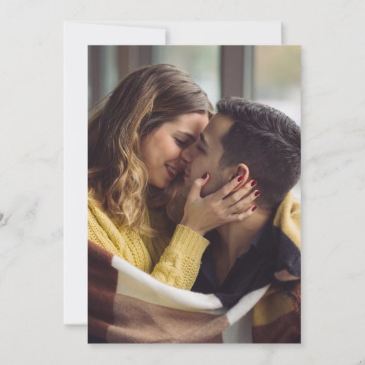 Kleinere Hochzeit | Wir verkleinern die Ankündigun Einladung (Rückseite)