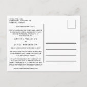 Kleinere Hochzeitänderung Eukalyptus-Pläne Ankündigungspostkarte (Rückseite)