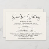 Kleinere Hochzeitscreme Ankündigung (Vorne/Hinten)