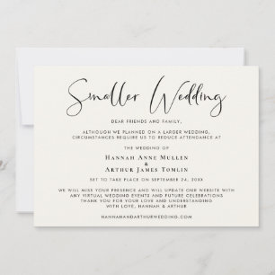 Kleinere Hochzeitscreme Ankündigung