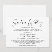 Kleinere Hochzeitselegante Ankündigung (Vorne/Hinten)