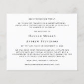 Kleinere Hochzeitsfeier Späterliches Foto (Rückseite)