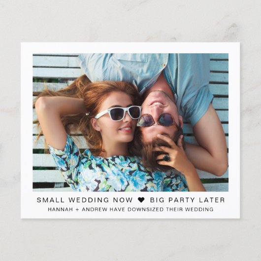 Kleinere Hochzeitsfeier Späterliches Foto (Vorderseite)