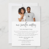 Kleinere Hochzeitsszenarien - Foto-Skripte moderne Ankündigung (Vorderseite)