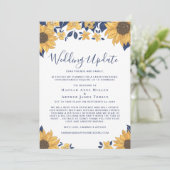 Kleinere Hochzeitsupportage Sonnenblumen Ankündigung (Stehend Vorderseite)