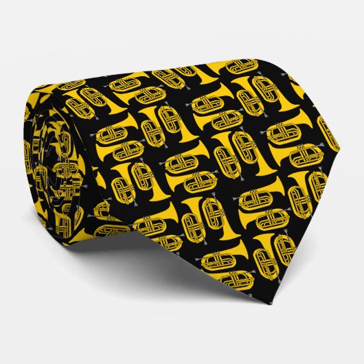 Kleinere Marching Baritones Crosshatch Krawatte (Gerollt)