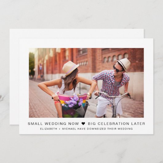 Kleinere Micro-Hochzeiten jetzt Feiern später im F (Vorne/Hinten)