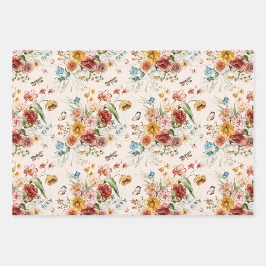 Kleinere Print Niederländisch StillLife Floral Art Geschenkpapier Set (Vorderseite 2)