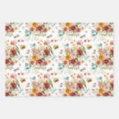 Kleinere Print Niederländisch StillLife Floral Art Geschenkpapier Set (Vorderseite)