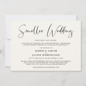 Kleinere überdimensionierte Hochzeitswechsel Ankündigung (Vorderseite)