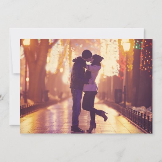 Kleinere überdimensionierte Hochzeitswechsel - Fot Ankündigung (Rückseite)