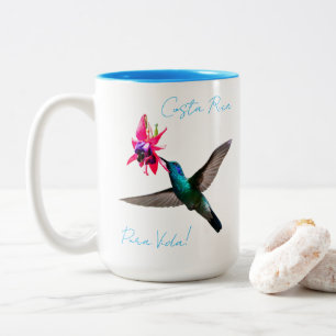 Kleinere Veilchenohrkolibri im Wolkenwald Zweifarbige Tasse