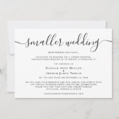 Kleinere verkürzte Hochzeitsschrift Ankündigung (Vorderseite)