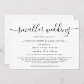 Kleinere verkürzte Hochzeitsschrift Ankündigung (Vorne/Hinten)