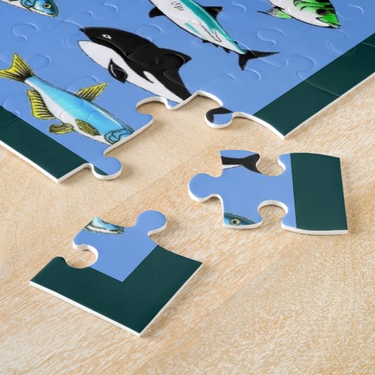 Kleineres Fischpuzzle Puzzle (Seite)