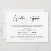 Kleineres Foto für die Aktualisierung von Hochzeit Ankündigung (Vorderseite)