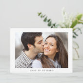 Kleineres heruntergestuftes Hochzeitssemble Foto M Ankündigung (Stehend Vorderseite)