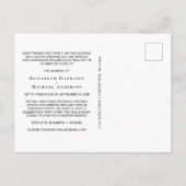 Kleineres heruntergestuftes Hochzeitsstift Foto ei Ankündigungspostkarte (Rückseite)