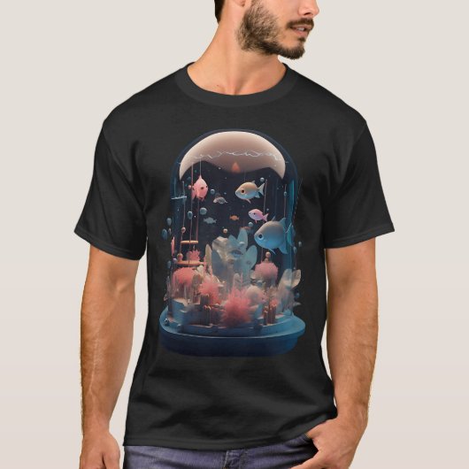 Kleines 3D-Aquarium T-Shirt (Vorderseite)