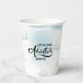 Kleines Abenteuer erwartet Bärendusche Pappbecher (Rückseite)