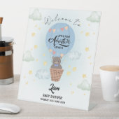 Kleines Abenteuer erwartet Bärenwillkommen Sockelschild (In Situ)