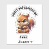 Kleines, aber aggressives, Niedliches und wütendes Aufkleber (Blatt)