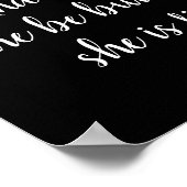 kleines aber fierce Zitatposter Poster (Ecke)