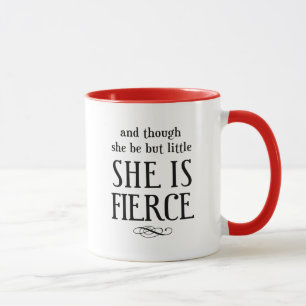 Kleines aber heftiges Shakespeare-Zitat-Mug Tasse