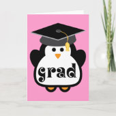 Kleines Absolventpenguin-Abschluss-Geschenk Karte (Vorderseite)