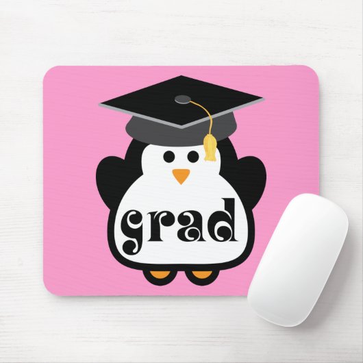 Kleines Absolventpenguin-Abschluss-Geschenk Mousepad (Mit Mouse)