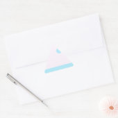 Kleines Abstraktes Monster oder Abstrakte Landscha Dreieckiger Aufkleber (Umschlag)