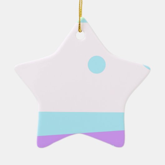 Kleines Abstraktes Monster oder Abstrakte Landscha Keramik Ornament (Vorne)