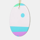 Kleines Abstraktes Monster oder Abstrakte Landscha Keramikornament (Links)