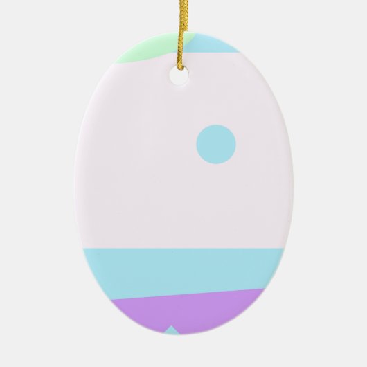 Kleines Abstraktes Monster oder Abstrakte Landscha Keramikornament (Vorne)