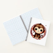 Kleines AffenspiralNotebook Notizblock (Innenseite)