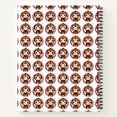 Kleines AffenspiralNotebook Notizblock (Rückseite)