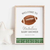 Kleines All Star Football Baby Dusche Begrüßungsze Poster
