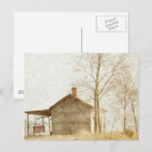 Kleines altes Gebäude Postkarte (Vorne/Hinten)