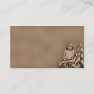 Kleines Americanamädchen-Prim Geschäfts-Karten Visitenkarte