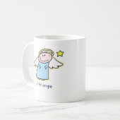 Kleines Ange (Engelchen auf französisch) Kaffeetasse (Vorderseite Links)