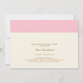 {kleines Baby} Babydusche Einladung (Rückseite)