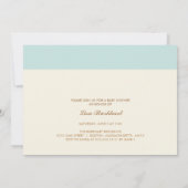 {kleines Baby} Babydusche Einladung (Rückseite)