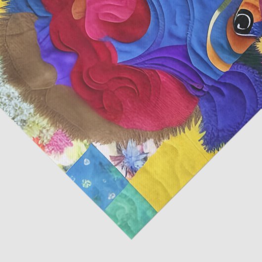 Kleines Baby Bison quilt wie Design Seidenpapier (Ausschnitt)