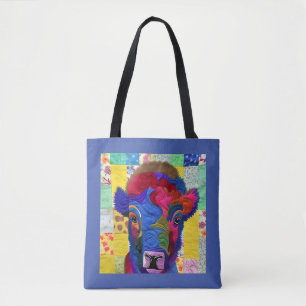 Kleines Baby Bison quilt wie Design Tasche