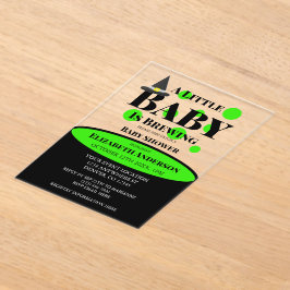Kleines Baby braut Halloween-Baby-Party Acryleinladungen