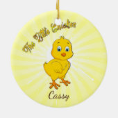 Kleines Baby Chicken Keramikornament (Hinten)
