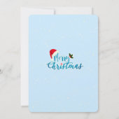 Kleines Baby Chicken Weihnachten Einladung (Rückseite)