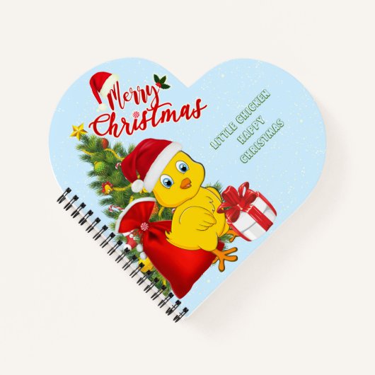 Kleines Baby Chicken Weihnachten Notizblock (Vorderseite)
