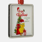 Kleines Baby Chicken Weihnachten Ornament Aus Metall (Rechts)